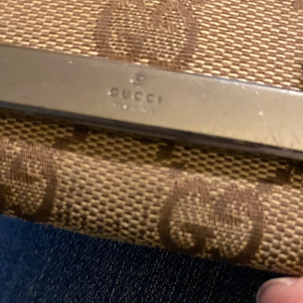 Gucci Beige and Brown GG Canvas Key & Card Holder - Picture 2 of 8
